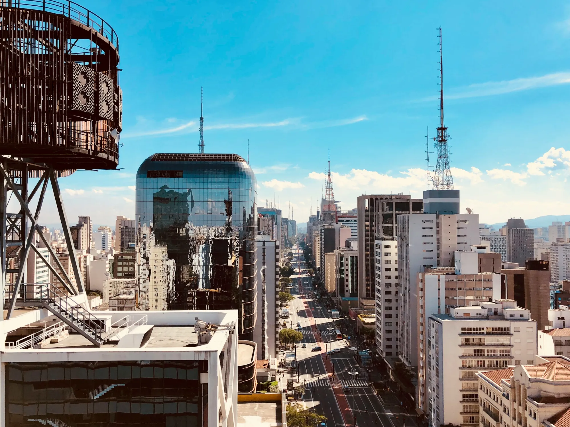 Avenida Paulista vista do alto